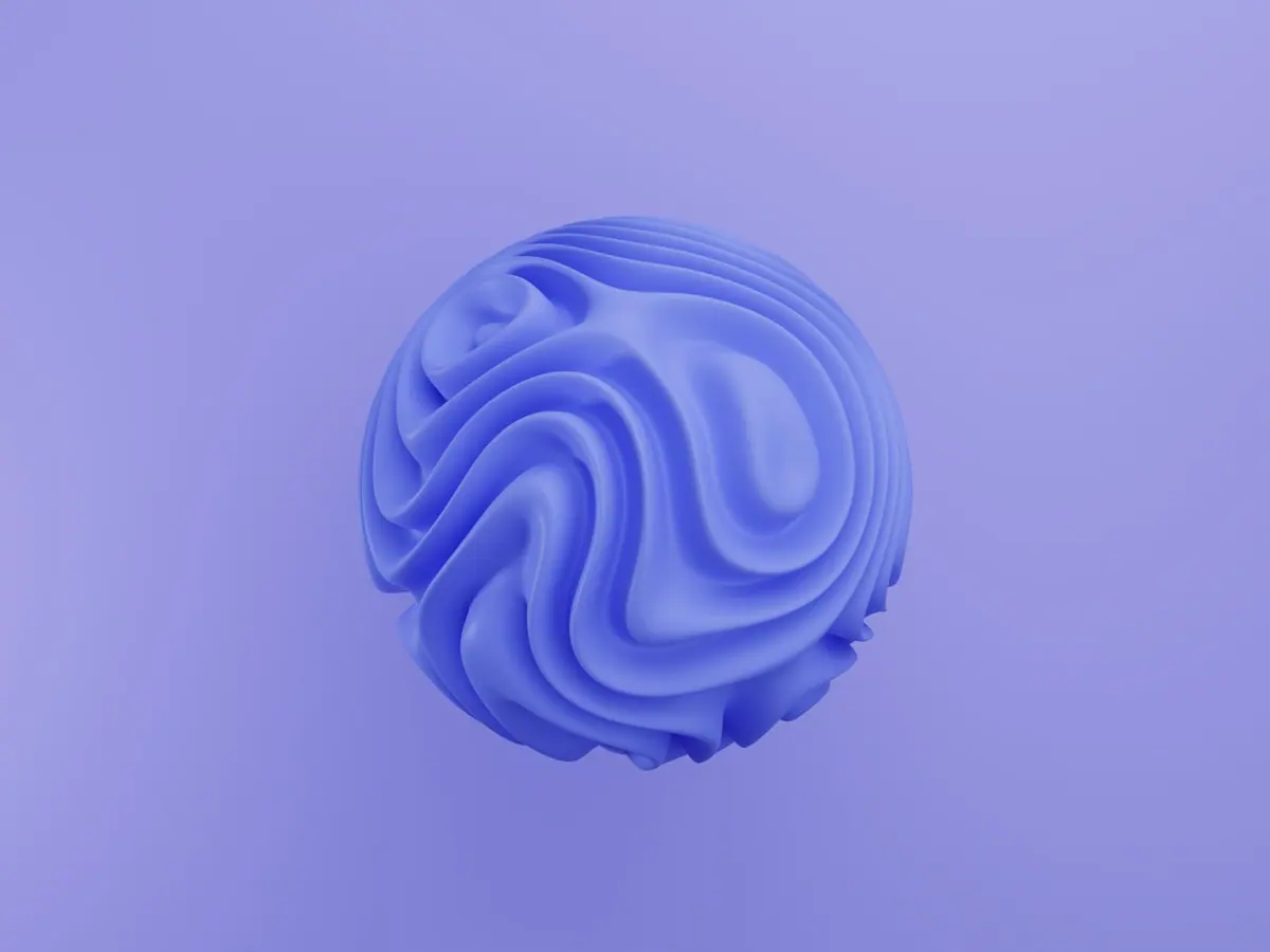 Abstract blue render exploring the motion language