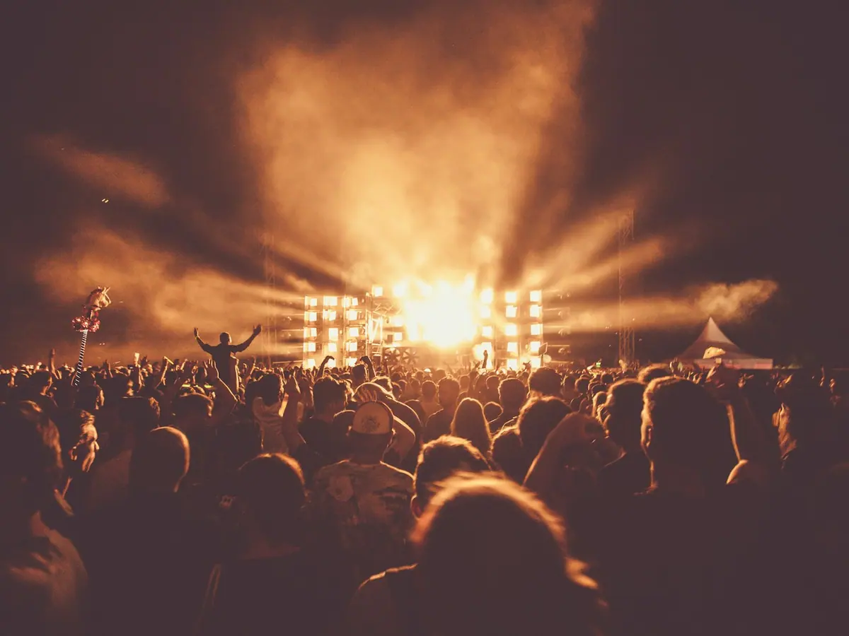 Stage lighting at a live event
