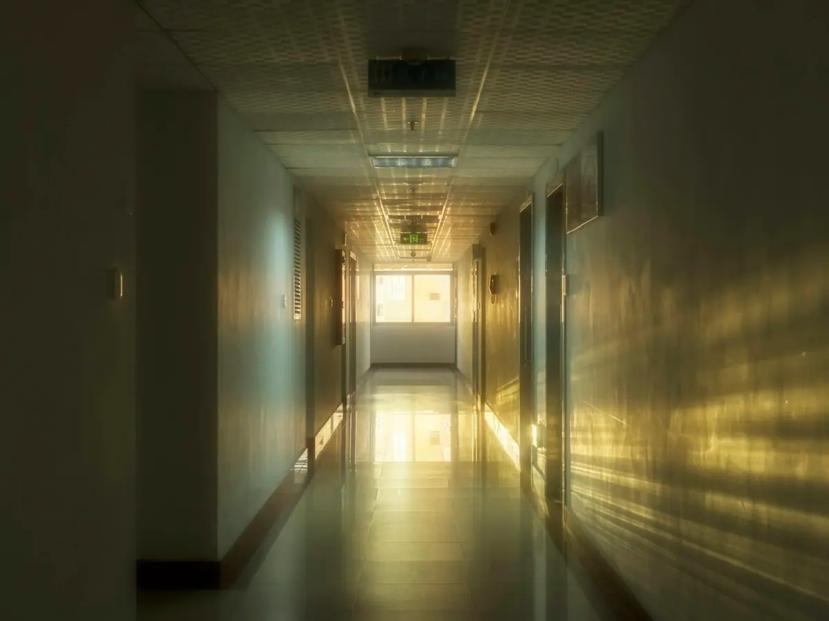 Bright, calm healthcare interior